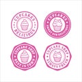 Cupcakes stamps design premium collection