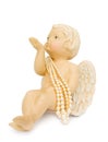 Cupid angel blowing kisses Royalty Free Stock Photo