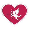 cupid angel love card Royalty Free Stock Photo