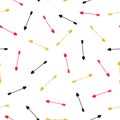 Cupid arrows seamless pattern.