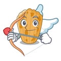Cupid cookies in the form madeleine cartoon Royalty Free Stock Photo