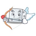 Cupid dice character cartoon style Royalty Free Stock Photo