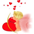 Cupid dreaming Royalty Free Stock Photo