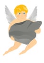 Cupid fighting Royalty Free Stock Photo
