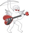 Cupid with Heart Shaped Guitar