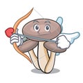 Cupid honey agaric mushroom character cartoon