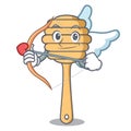 Cupid honey spoon character cartoon