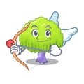 Cupid isolated weeping willow on the mascot