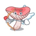 Cupid russule mushroom character cartoon