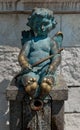 The cupid statue on a fountain in Batumi, Georgia