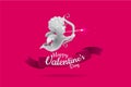 Cupid valentine design. suitable use for logo wedding and others