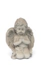 Cupids statue on the White Blackground