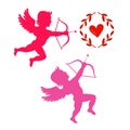 Cupids take aim Royalty Free Stock Photo