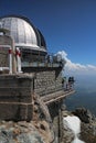 Cupola of astronomical observatory on Lomnicky peak 2634 m, High Tatras Royalty Free Stock Photo