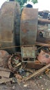 Cupola farnace scrap castiron waste Royalty Free Stock Photo