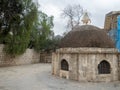 The cupola in the middle of the roof of the Church of Holy Sepulchre Royalty Free Stock Photo