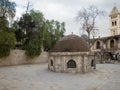 The cupola in the middle of the roof of the Church of Holy Sepulchre Royalty Free Stock Photo