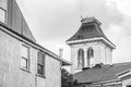 Cupola and Roof of New Orleans Home in Black and White