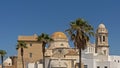 Cupola`s of the Santa Cruz cathedral of Cadiz