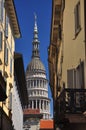 Novara, Italy. The old city centre - Cupola San Gaudenzio Royalty Free Stock Photo