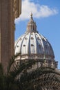 Cupola of san pietro Rome italy Royalty Free Stock Photo
