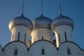 Cupola of Sophia cathedral in Vologda Kremlin at sunset, Russia