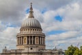Cupola of St. Paul\'s Cathedral in London, United Kingd Royalty Free Stock Photo