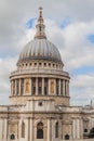 Cupola of St. Paul\'s Cathedral in London, United Kingd Royalty Free Stock Photo