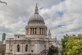 Cupola of St. Paul\'s Cathedral in London, United Kingd Royalty Free Stock Photo