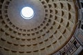 Cupola of Pantheon in Rome in Italy Royalty Free Stock Photo