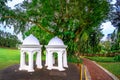 The Cupolas - colonial architecture at Fort Canning Park. This park is an iconic hilltop landmark in Singapore.