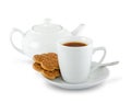 Cuppa and biscuits Royalty Free Stock Photo