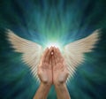 Sending out Angelic Healing Energy Royalty Free Stock Photo