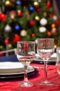 Cups - Christmas Table setting Royalty Free Stock Photo
