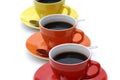 Cups of coffee. Royalty Free Stock Photo