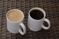 Cups of coffee photograph Royalty Free Stock Photo