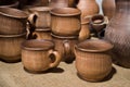 Cups, pots and other ceramic tableware Royalty Free Stock Photo