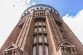 Cupula dome tower made of red bricks in the capital of Spain, ma Royalty Free Stock Photo