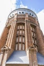 Cupula dome tower made of red bricks in the capital of Spain, ma Royalty Free Stock Photo