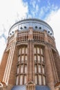 Cupula dome tower made of red bricks in the capital of Spain, ma Royalty Free Stock Photo