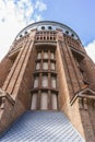 Cupula dome tower made of red bricks in the capital of Spain, ma Royalty Free Stock Photo