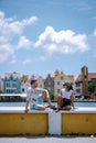 Curacao, Netherlands Antilles View of colorful buildings of downtown Willemstad Curacao Caribbean Royalty Free Stock Photo