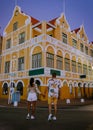 Curacao, Netherlands Antilles View of colorful buildings of downtown Willemstad Curacao Caribbean Royalty Free Stock Photo