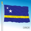 Curacao official national flag, dutch antilles