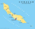 Curacao Political Map