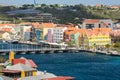 Curacao with Queen Emma Bridge in Willemstad Royalty Free Stock Photo