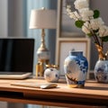 Curated Harmony: Chinoiserie Beauty for a Serene Home Office