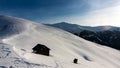 Curatel mountain cabin in Rodnei mountains, Romania Royalty Free Stock Photo
