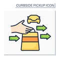 Curbside pickup color icon