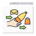 Curbside pickup color icon